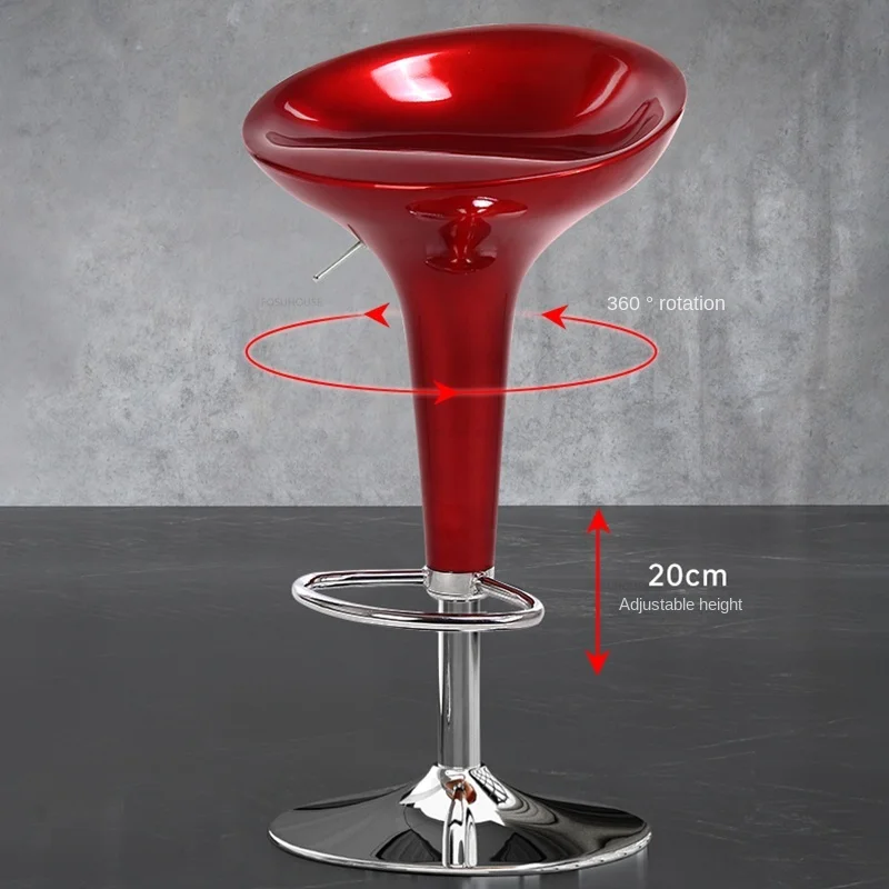 Modern Plastic Bar Chairs Home Kitchen High Stool Simple Bar Furniture Front Desk Back Chair Light Luxury Cafe Lift Swivel Chair
Modern Plastic Bar Chairs Home Kitchen High Stool Simple Bar Furniture Front Desk Back Chair Light Luxury Cafe Lift Swivel Chair