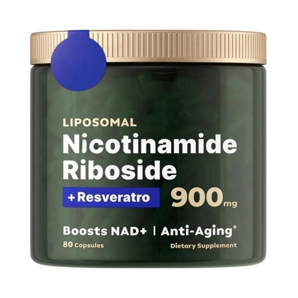 NAD+ Supplement Capsules - Liposomal Nicotinamide Riboside Capsules 900mg with Resveratrol & Quercetin - for Anti-Aging, Energy
NAD+ Supplement Capsules - Liposomal Nicotinamide Riboside Capsules 900mg with Resveratrol & Quercetin - for Anti-Aging, Energy