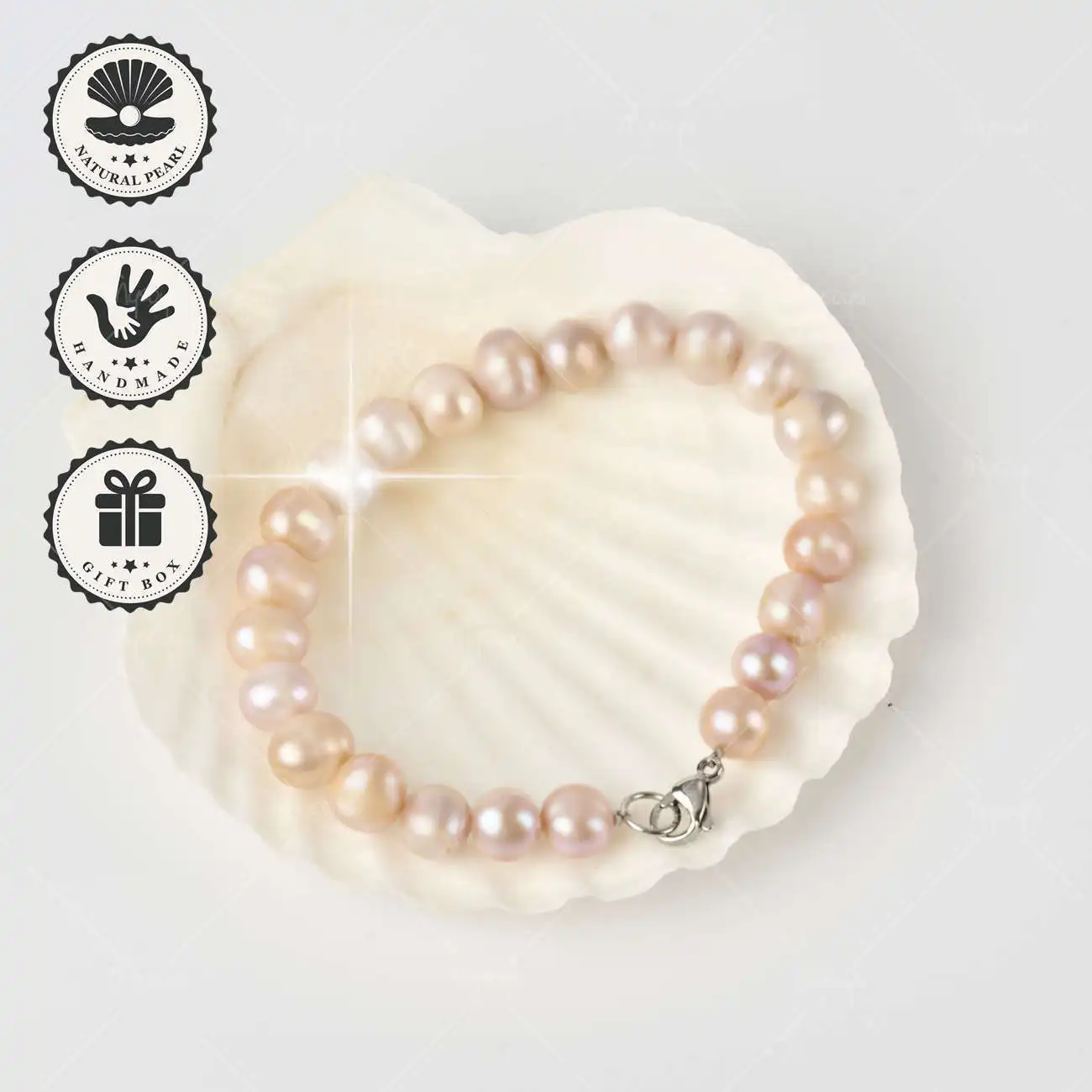 MYSOYA Браслет из витого пресноводного жемчуга розового лавандового цвета 10-11 мм с серебряной застежкой-лобстером, подарочная коробка, подарок на день рождения
MYSOYA Браслет из витого пресноводного жемчуга розового лавандового цвета 10-11 мм с серебряной застежкой-лобстером, подарочная коробка, подарок на день рождения