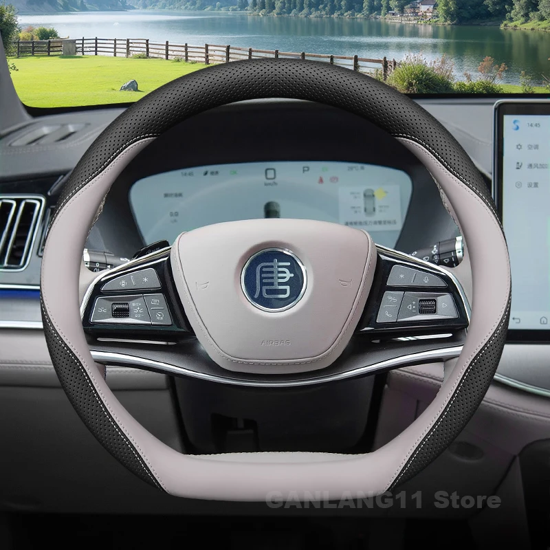 Leather Car Steering Wheel Cover For BYD Tang ev 2024 2025 Car Style Non-slip Auto Steering Wheel BYD Tang EV Accessories
Leather Car Steering Wheel Cover For BYD Tang ev 2024 2025 Car Style Non-slip Auto Steering Wheel BYD Tang EV Accessories