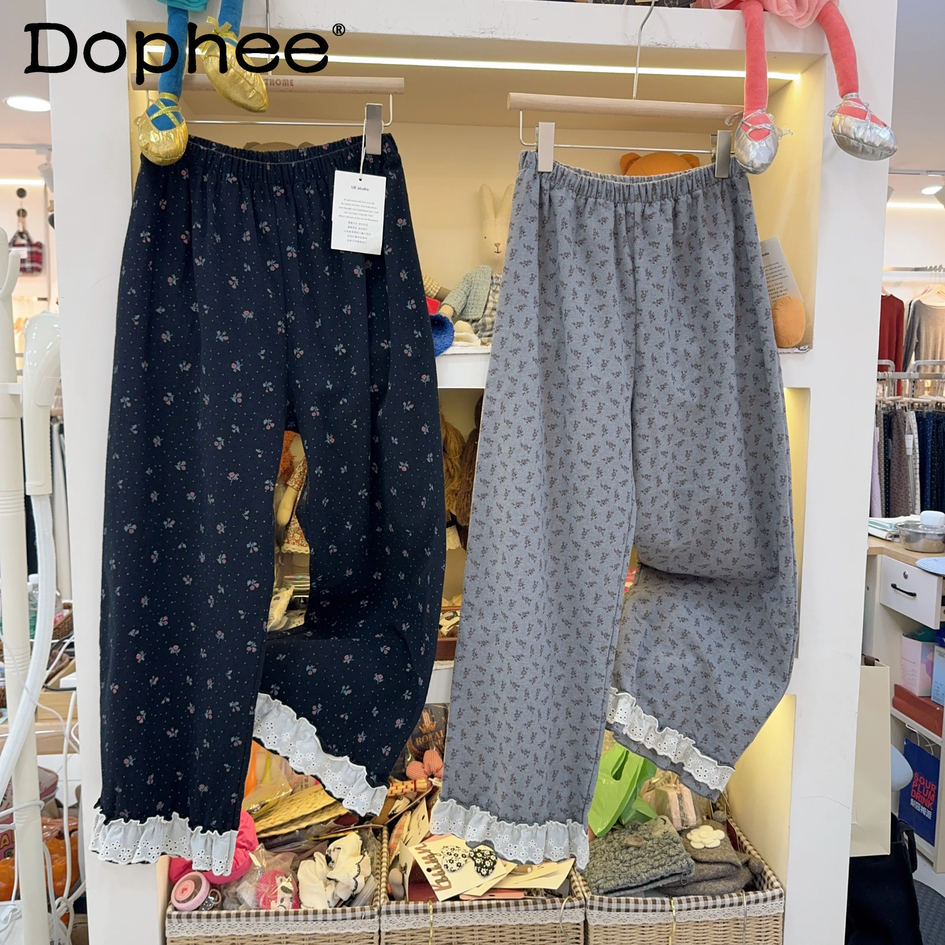 2025 Autumn New Japanese Style Pure Cotton Brushed Home Pants Sweet Cute Girl Floral Wide-Leg Wearable Pajama Pants
2025 Autumn New Japanese Style Pure Cotton Brushed Home Pants Sweet Cute Girl Floral Wide-Leg Wearable Pajama Pants