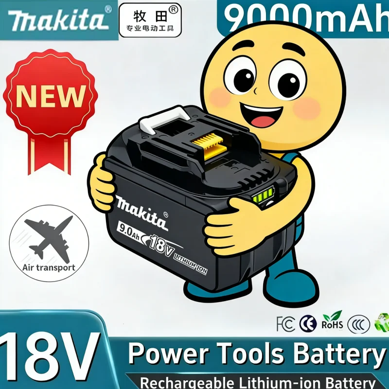 NEW Original Makita 18V Lithium Battery 5AH 6AH 9AH BL1860B BL1850B bl1840 battery 100%Makita BL1860 BL1815 18V
NEW Original Makita 18V Lithium Battery 5AH 6AH 9AH BL1860B BL1850B bl1840 battery 100%Makita BL1860 BL1815 18V