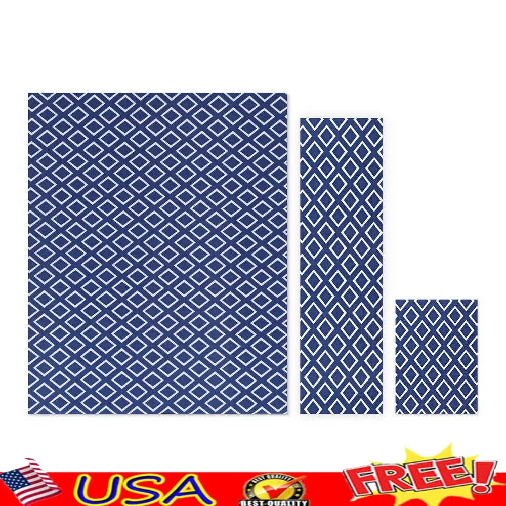 Waterproof Kid Proof Pet Proof Area Rug Set 3 Pieces Durable Easy Clean Non-Skid Backing Indoor Outdoor Use Geometric Patterns
Waterproof Kid Proof Pet Proof Area Rug Set 3 Pieces Durable Easy Clean Non-Skid Backing Indoor Outdoor Use Geometric Patterns