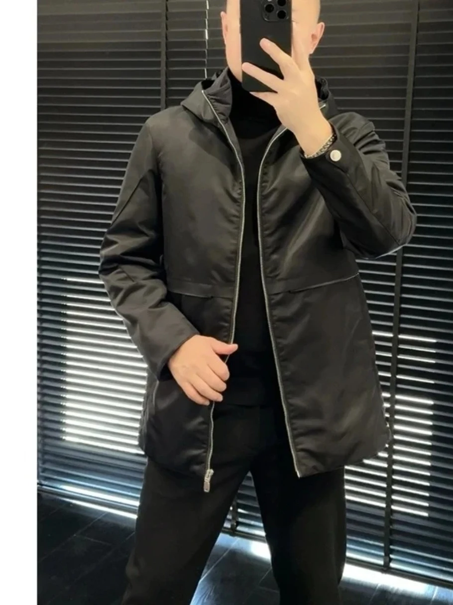 Faionable Hooded Mid-Length Men's Jaet Cotton Outerwear ENDU Autumn New Arrival Warm Long Sve Youth Casual Cleanfit
Faionable Hooded Mid-Length Men's Jaet Cotton Outerwear ENDU Autumn New Arrival Warm Long Sve Youth Casual Cleanfit