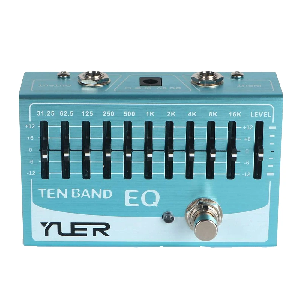yuer 10 Band Guitar Equalizer 31.25Hz-16kHz for Electric Guitar Bass with Independent Controller Button
yuer 10 Band Guitar Equalizer 31.25Hz-16kHz for Electric Guitar Bass with Independent Controller Button