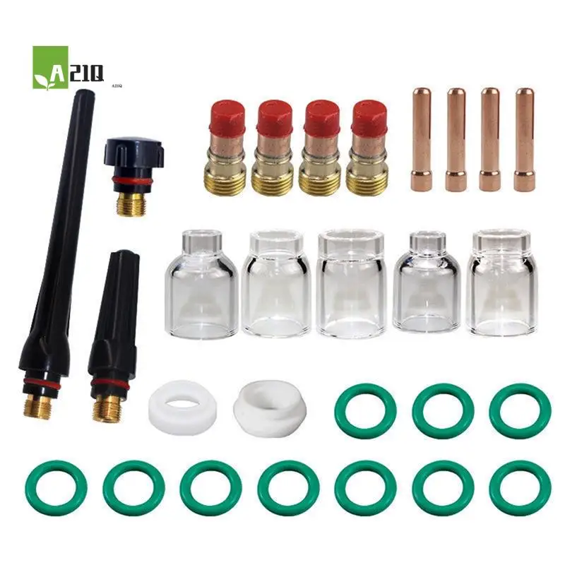 A21Q -28Pcs TIG Welding Torch Accessories Stubby Lens 4 -12 Cup For WP-17/18/26 Torch Welding Supplies 1.6Mm 
A21Q -28Pcs TIG Welding Torch Accessories Stubby Lens 4 -12 Cup For WP-17/18/26 Torch Welding Supplies 1.6Mm