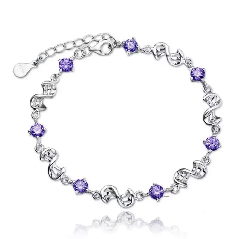 Hot classic 925 Sterling Silver fine crystal Bracelet for women fashion designer party Wedding Accessories Jewelry 17CM+4CM
Hot classic 925 Sterling Silver fine crystal Bracelet for women fashion designer party Wedding Accessories Jewelry 17CM+4CM