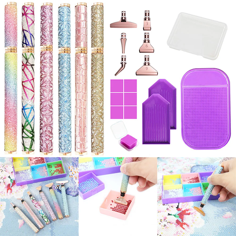 Glitter 5D Diamond Painting Point Drill Pen Set Metal Replacement Pen Heads Trays DIY Diamond Embroidery Tool Accessories
Glitter 5D Diamond Painting Point Drill Pen Set Metal Replacement Pen Heads Trays DIY Diamond Embroidery Tool Accessories