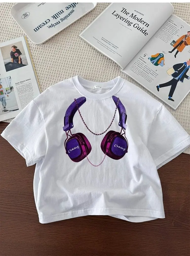 T-shirt À Manches Courtes Imprimé En Coton D'été, Nouveaux Écouteurs, Beaux Hauts Pour Les Élèves Du Primaire, Marque Tendance
T-shirt À Manches Courtes Imprimé En Coton D'été, Nouveaux Écouteurs, Beaux Hauts Pour Les Élèves Du Primaire, Marque Tendance