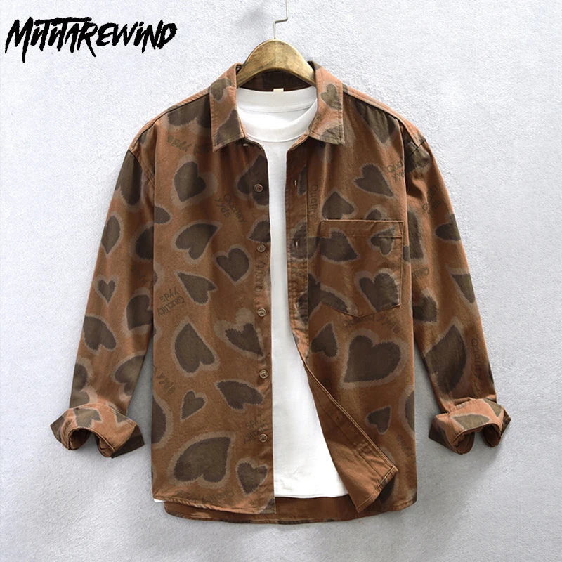 Spring Fall Mens Long Sleeve Shirt Streetwear Japanese Retro Digital Printed Shirt Lapel Casual Pure Cotton Long Sleeve Shirt
Spring Fall Mens Long Sleeve Shirt Streetwear Japanese Retro Digital Printed Shirt Lapel Casual Pure Cotton Long Sleeve Shirt