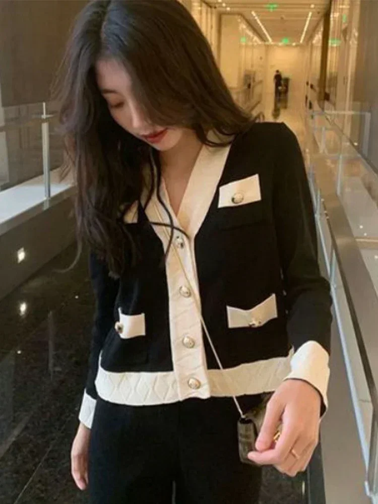 Fashion Women's Suit Pant Sets 2025 Spring Autumn New Knit Professional Knitted Wide-leg Pants Two-piece 
Fashion Women's Suit Pant Sets 2025 Spring Autumn New Knit Professional Knitted Wide-leg Pants Two-piece