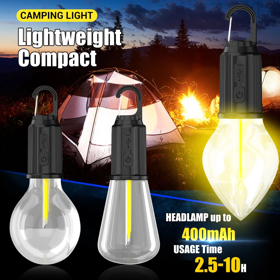 Portable LED Camping Light,Type-C Charging,3 Brightness Modes,Waterproof,Handheld/Hanging,Compact for Hiking,Fishing,Emergency
Portable LED Camping Light,Type-C Charging,3 Brightness Modes,Waterproof,Handheld/Hanging,Compact for Hiking,Fishing,Emergency