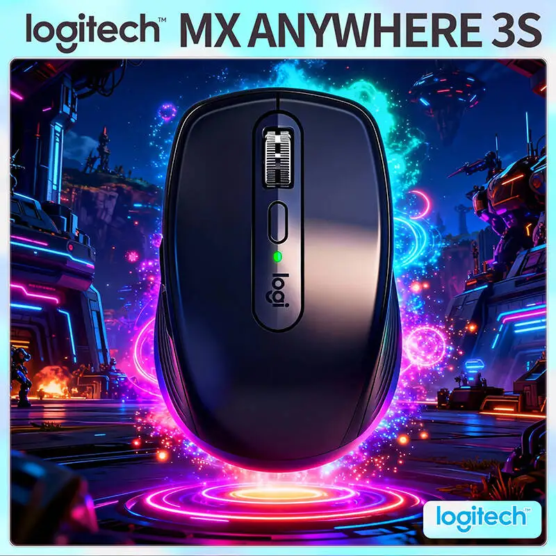 Ergonomic Logitech MX Anywhere 3S - 8K DPI Glass Tracking, MagSpeed Wheel, Quiet Clicks, Office & Travel Use
Ergonomic Logitech MX Anywhere 3S - 8K DPI Glass Tracking, MagSpeed Wheel, Quiet Clicks, Office & Travel Use