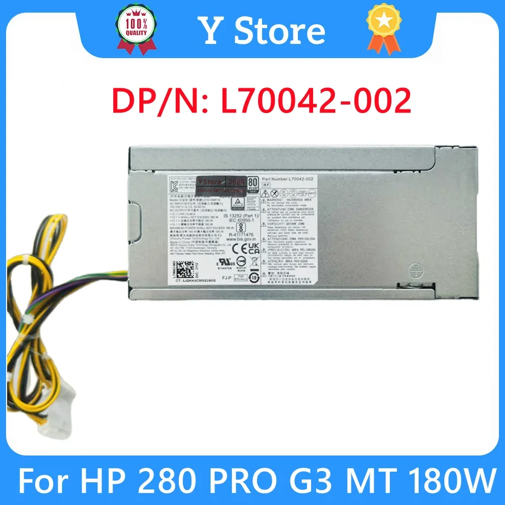 Y Store Оригинальный блок питания для HP 280 PRO G3 MT 180 Вт L70042-002 L70042-004 PCK017 D19-180P1A 4 + 4 контакта, 100% протестированная быстрая доставка
Y Store Оригинальный блок питания для HP 280 PRO G3 MT 180 Вт L70042-002 L70042-004 PCK017 D19-180P1A 4 + 4 контакта, 100% протестированная быстрая доставка