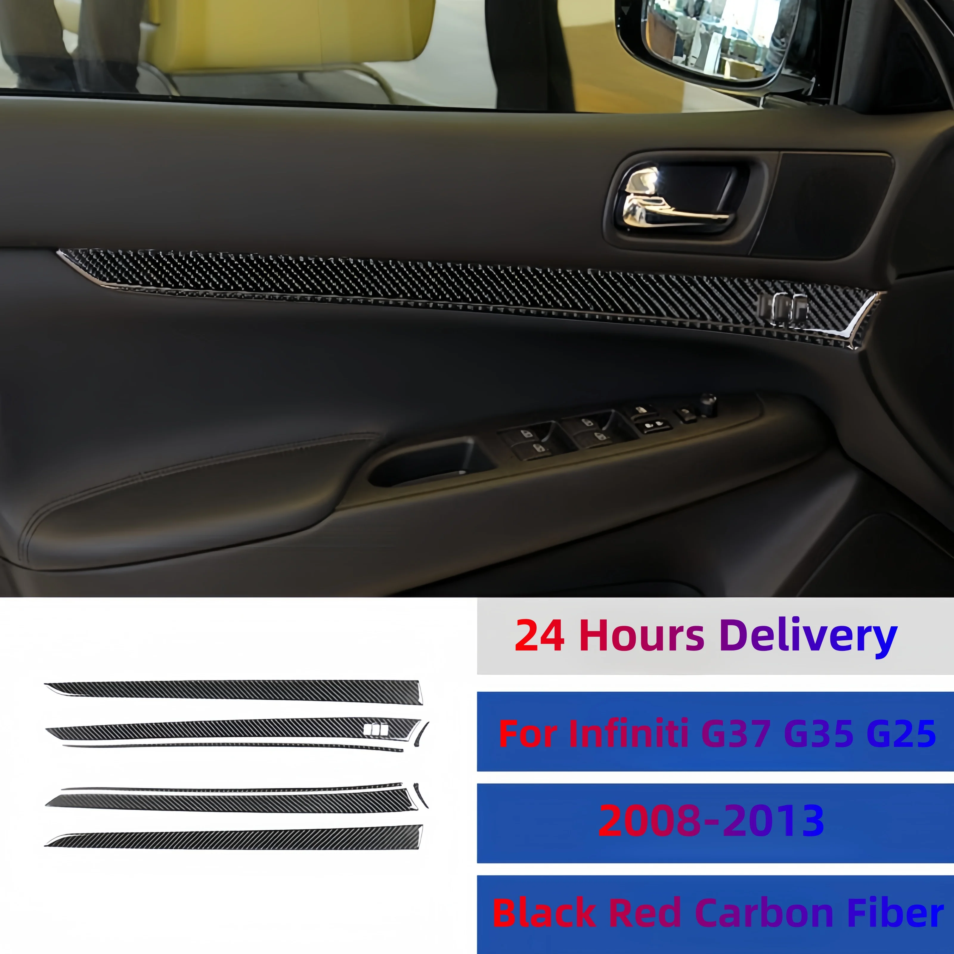 Декоративная полоса из углеродного волокна для Infiniti G37 08-13 G35 07-08 G25 11-12, дверная панель, аксессуары для украшения интерьера автомобиля, наклейка
Декоративная полоса из углеродного волокна для Infiniti G37 08-13 G35 07-08 G25 11-12, дверная панель, аксессуары для украшения интерьера автомобиля, наклейка