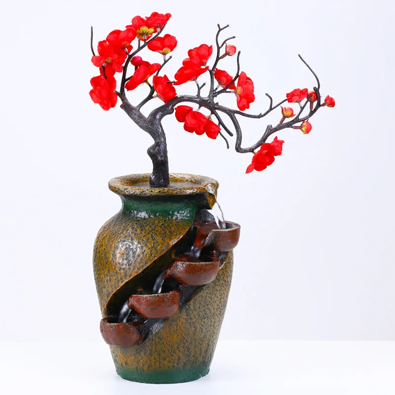 Waterfall Resin Fountain Wealth Feng Shui Lucky Ornaments Simulation Plant Vase for Gift Room Decoration
Waterfall Resin Fountain Wealth Feng Shui Lucky Ornaments Simulation Plant Vase for Gift Room Decoration