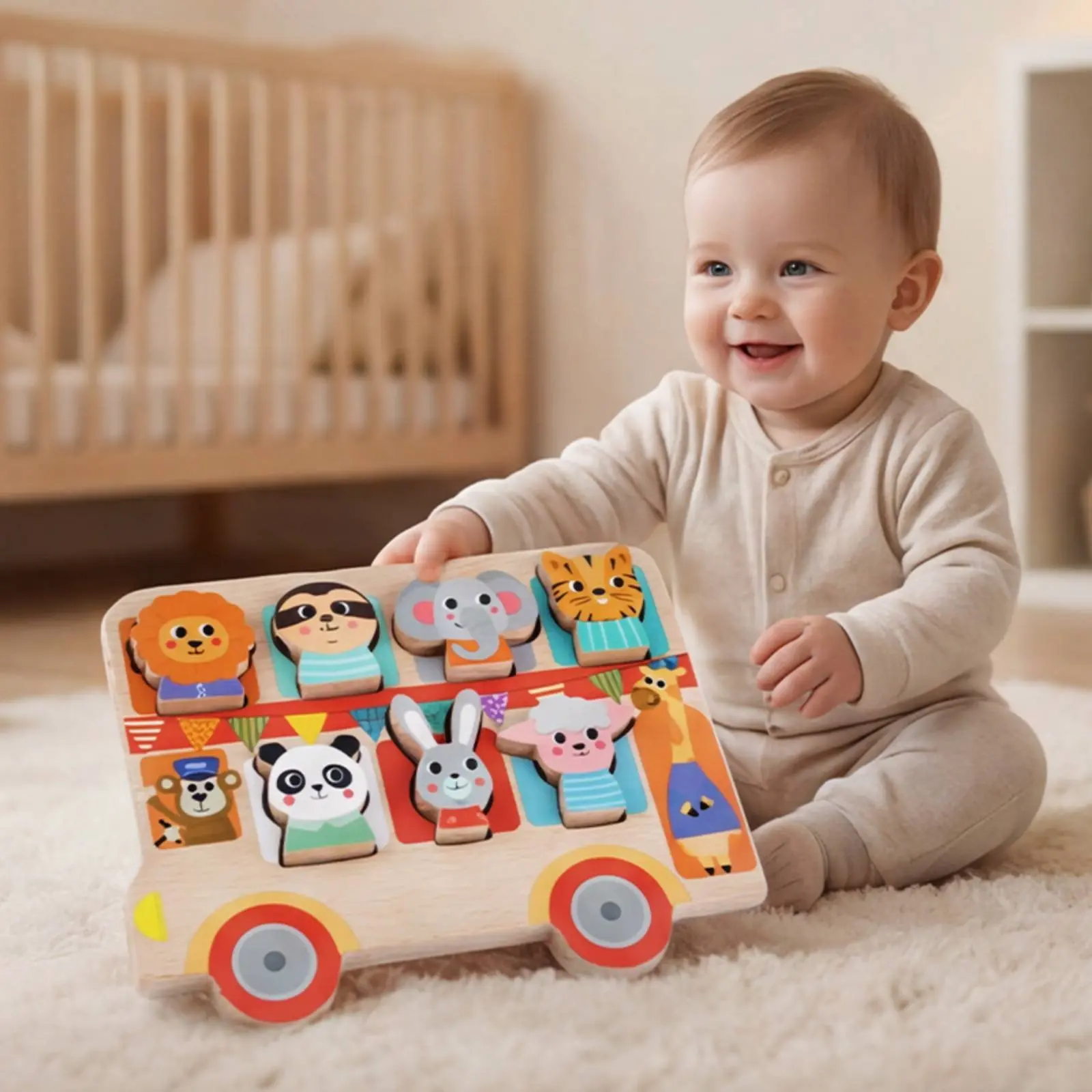Creature Matching Toy Car Educational Wooden Creature Threading Toy Children's Game Sensory Play Non Paint for Babies
Creature Matching Toy Car Educational Wooden Creature Threading Toy Children's Game Sensory Play Non Paint for Babies