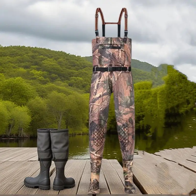 1 шт., камуфляжные вейдеры на груди, прочные болотные брюки, водонепроницаемые дышащие рыболовные ботинки нахлыстом, Bota Pesca, автомойки, охоты, мужчины, женщины
1 шт., камуфляжные вейдеры на груди, прочные болотные брюки, водонепроницаемые дышащие рыболовные ботинки нахлыстом, Bota Pesca, автомойки, охоты, мужчины, женщины