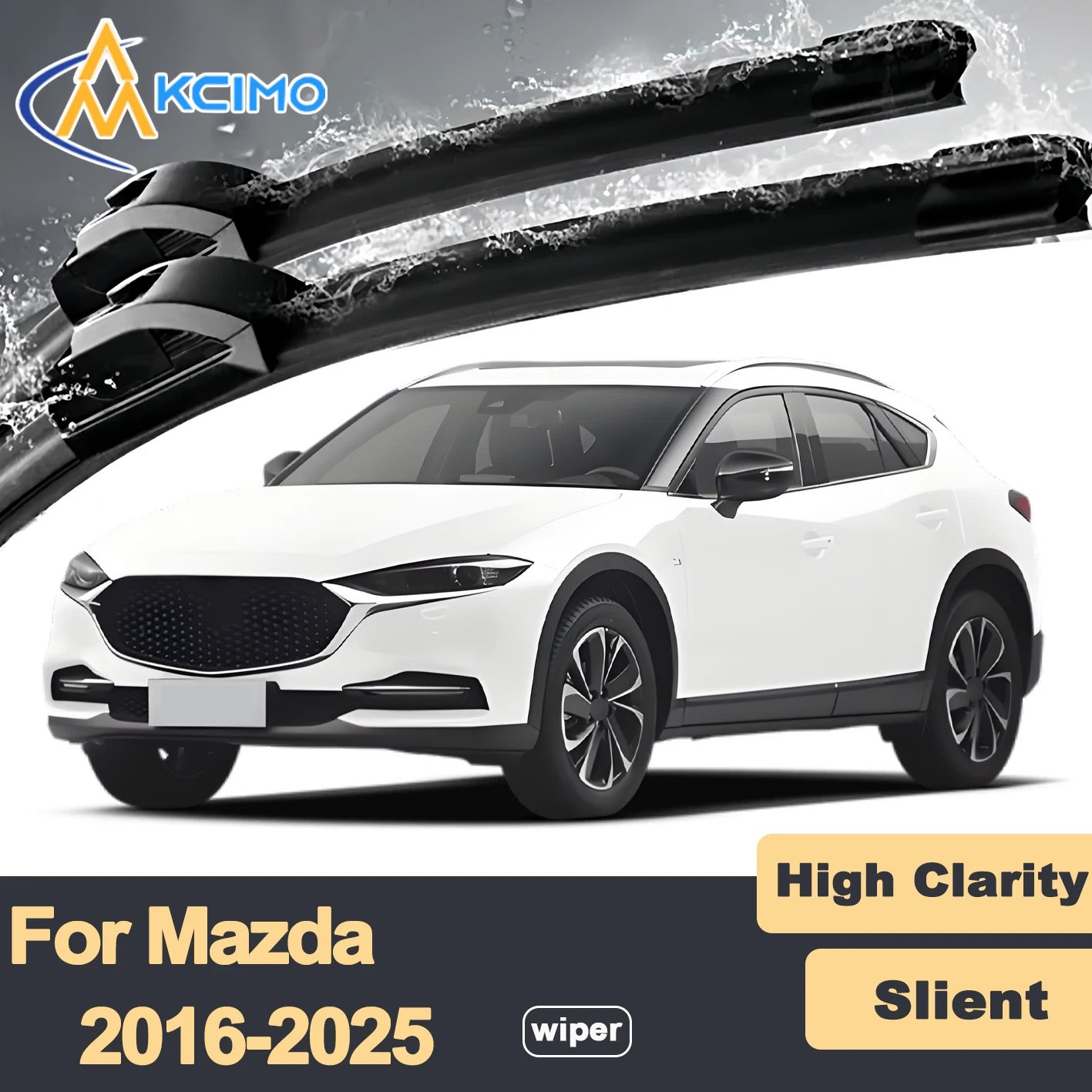 Premium Rubber Durable Silent Windshield Wiper Blades 2pcs for Mazda CX-4 GK 2016-2025 Front Wiper Blades Set
Premium Rubber Durable Silent Windshield Wiper Blades 2pcs for Mazda CX-4 GK 2016-2025 Front Wiper Blades Set