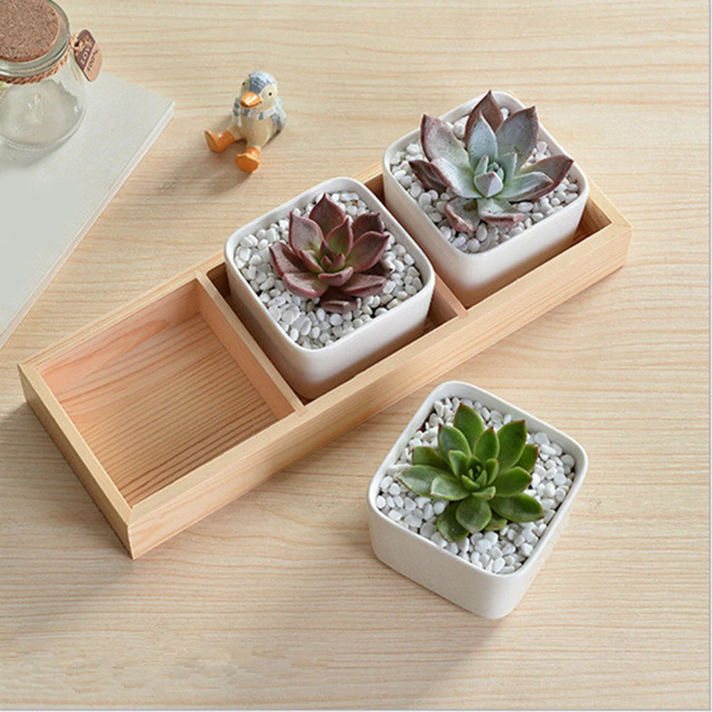 Wooden Storage Box for Succulents 3 Lattices Eco Friendly Durable Flower Pot Rack Plant Planter Vintage Kitchen Organizer
Wooden Storage Box for Succulents 3 Lattices Eco Friendly Durable Flower Pot Rack Plant Planter Vintage Kitchen Organizer