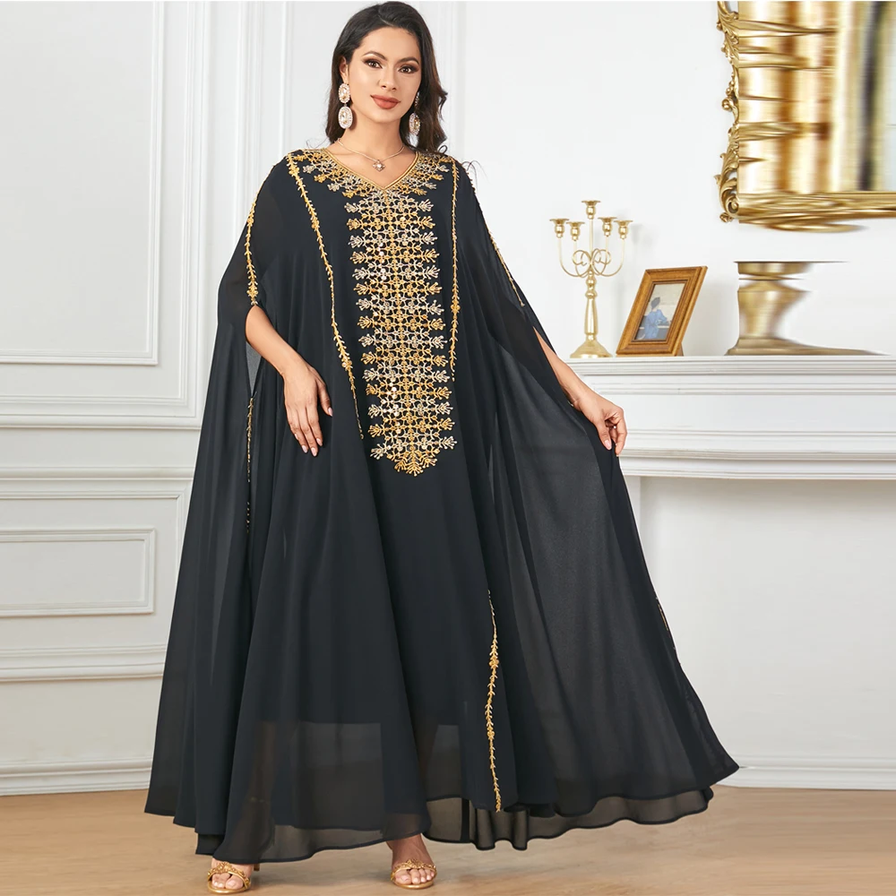 Dubai Abaya Chiffon Evening Party Dress for Women Muslim Turkey Cloak Gown Eid Djellaba Caftan Marocain Kaftan Kebaya Jalabiya
Dubai Abaya Chiffon Evening Party Dress for Women Muslim Turkey Cloak Gown Eid Djellaba Caftan Marocain Kaftan Kebaya Jalabiya