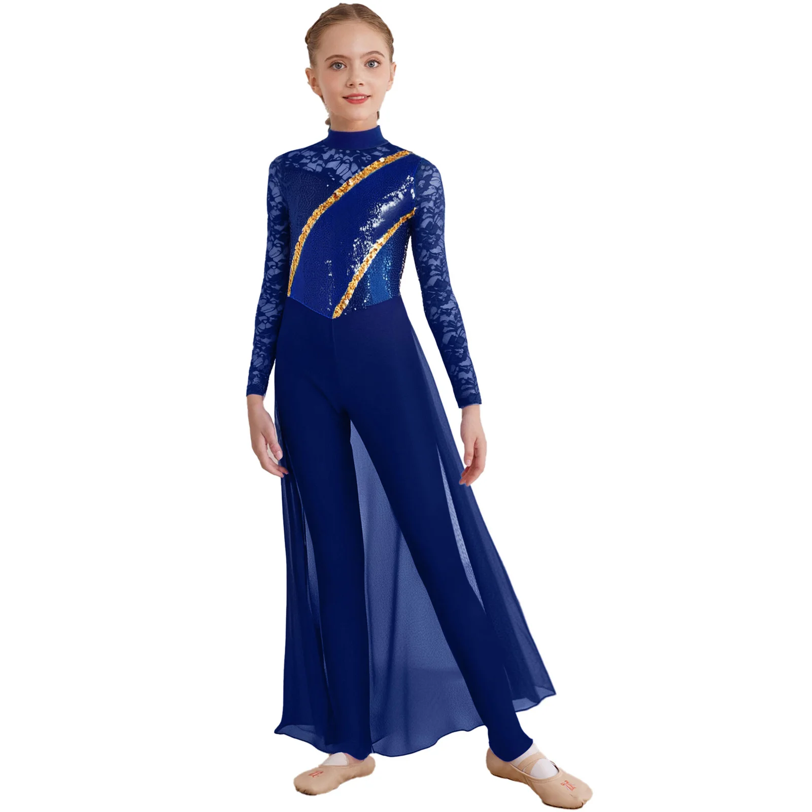 Kids Girls Acrobatics Gymnastics Jumpsuit Dance Figure Skating Bodysuit Floral Lace Sequins Long Sleeve Chiffon Skirted Unitard
Kids Girls Acrobatics Gymnastics Jumpsuit Dance Figure Skating Bodysuit Floral Lace Sequins Long Sleeve Chiffon Skirted Unitard