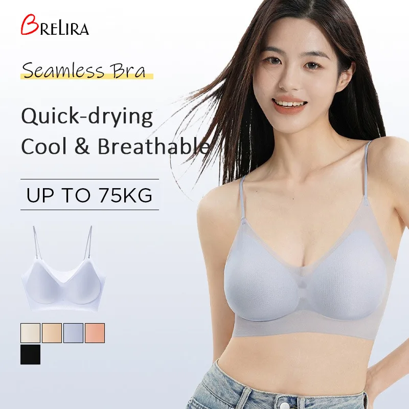 BreliraQuality Top Tier Бюстгальтер из ледяного шелка - Тонкий бесшовный бюстгальтер, беспроводной дышащий женский бюстгальтер с полной чашкой - Маркировка
BreliraQuality Top Tier Бюстгальтер из ледяного шелка - Тонкий бесшовный бюстгальтер, беспроводной дышащий женский бюстгальтер с полной чашкой - Маркировка