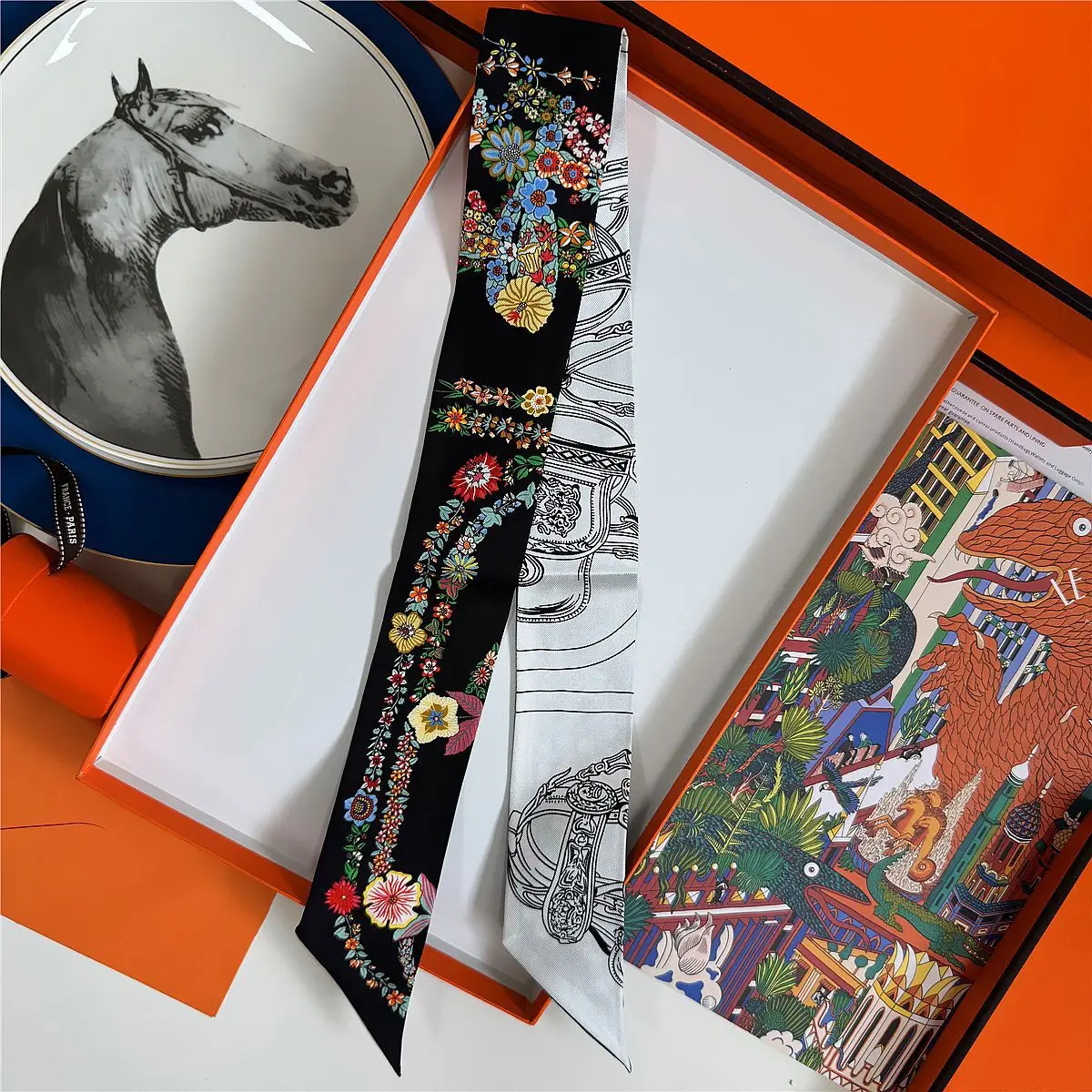 Versatile Plants Flowers Women Ribbon Bag Handbag Handle Ribbon Silk Scarf Package Band Hair Head Handle Ribbon Scarf Decoration
Versatile Plants Flowers Women Ribbon Bag Handbag Handle Ribbon Silk Scarf Package Band Hair Head Handle Ribbon Scarf Decoration
