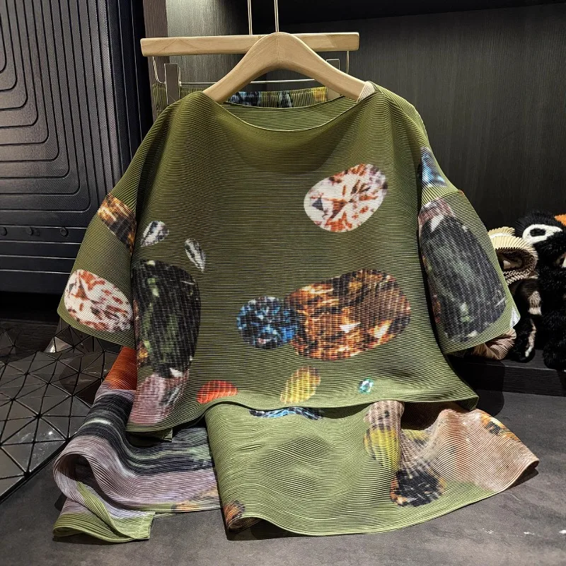 Miyake Pleated Skirt Set Premium 2025 Printed Pleated Round Neck Bat Sleeve Top Fall New Pod Skirt Halter Set Women Clothing
Miyake Pleated Skirt Set Premium 2025 Printed Pleated Round Neck Bat Sleeve Top Fall New Pod Skirt Halter Set Women Clothing