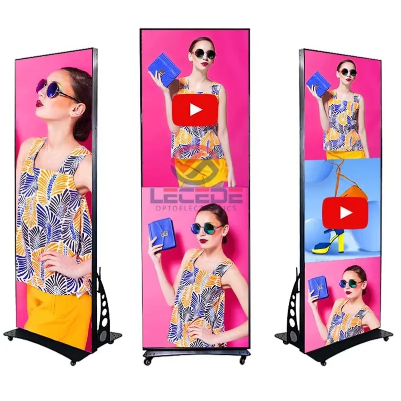 Lecede Hot Sale Events Portable P1.86 Stand Floor Bracket Indoor Outdoor Advertising Poster P2.5 Led Video Wall Screen
Lecede Hot Sale Events Portable P1.86 Stand Floor Bracket Indoor Outdoor Advertising Poster P2.5 Led Video Wall Screen