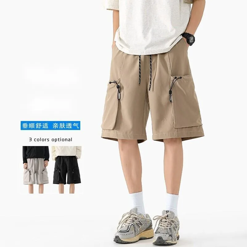 Summer Shorts For Men Retro Pocket Shorts Men Japanese Streetwear Hip-hop Loose Ice Silk Shorts Man Cargo Shorts Plus Size 4XL
Summer Shorts For Men Retro Pocket Shorts Men Japanese Streetwear Hip-hop Loose Ice Silk Shorts Man Cargo Shorts Plus Size 4XL