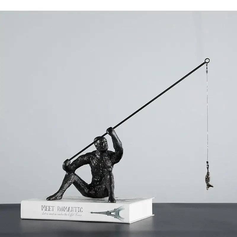 Creative Fishermen Character Resins Statue Abstract Figure Crafts Ornaments Modern Home Decor Angler Sculpture Desk Decoration
Creative Fishermen Character Resins Statue Abstract Figure Crafts Ornaments Modern Home Decor Angler Sculpture Desk Decoration