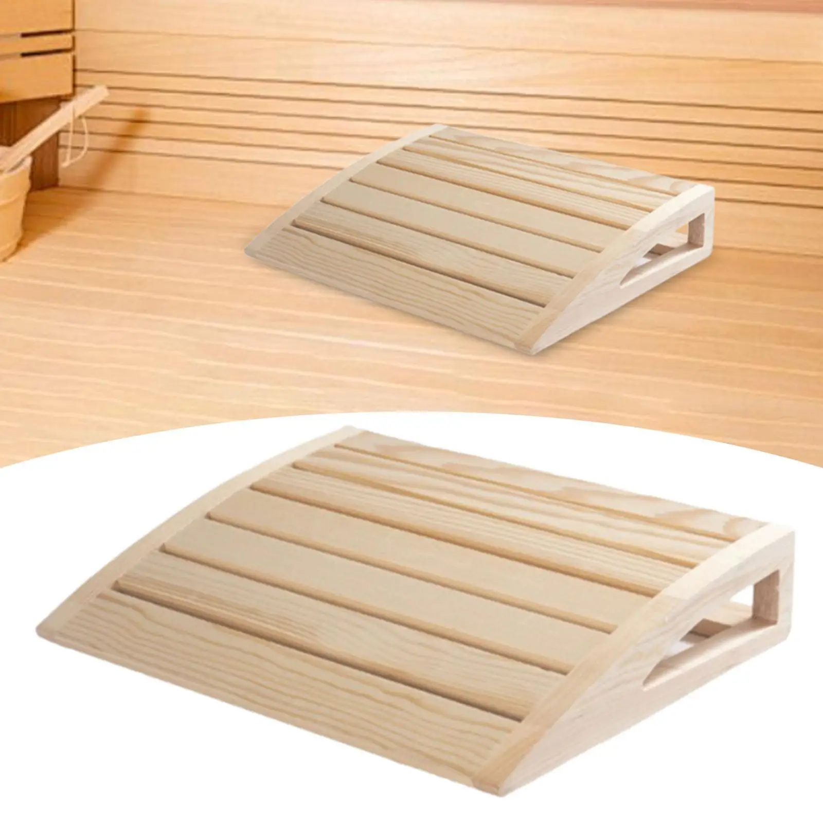 Wooden Sauna Headrest Professional Backrest Lightweight Modern for Relaxing Back Bolster Sauna Accessory for SPA Home Steam Room
Wooden Sauna Headrest Professional Backrest Lightweight Modern for Relaxing Back Bolster Sauna Accessory for SPA Home Steam Room