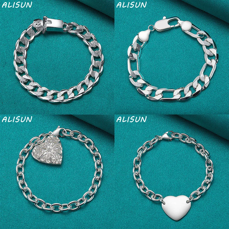 ALISUN 925 Sterling Silver Design Bracelets For Women Men Creativity Gifts Street All-match Party And Daily Wear
ALISUN 925 Sterling Silver Design Bracelets For Women Men Creativity Gifts Street All-match Party And Daily Wear