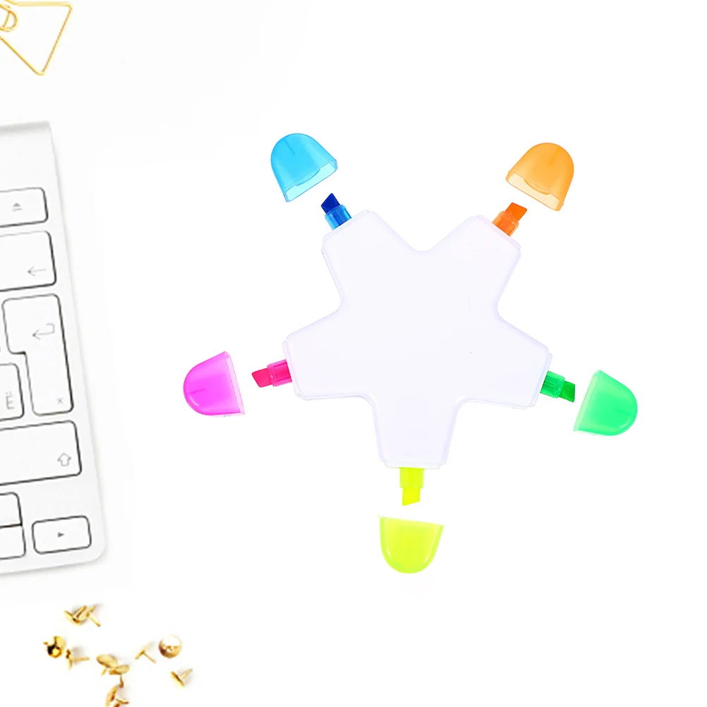 Five-pointed Star Highlighter Pen Small Study Pentagram Note Marking Pens Plastic Convenient
Five-pointed Star Highlighter Pen Small Study Pentagram Note Marking Pens Plastic Convenient