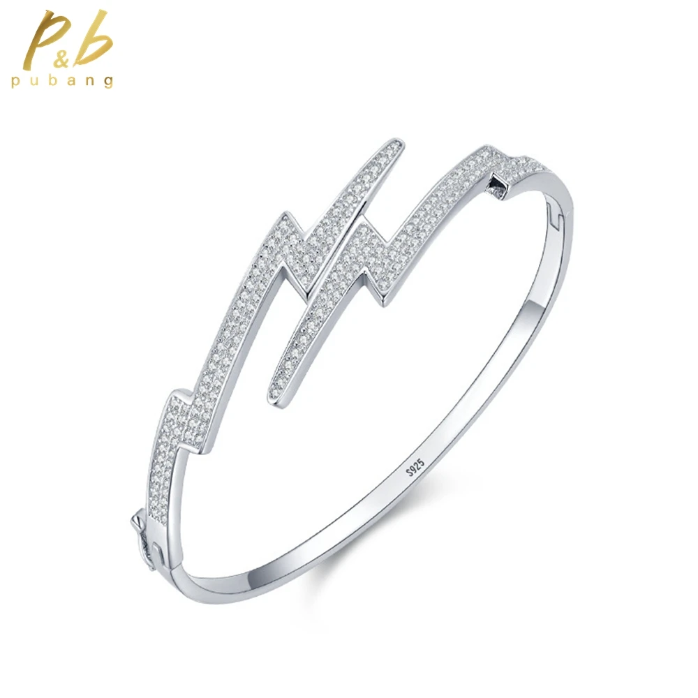 PuBang Fine Jewelry Solid 925 Sterling Silver 18K White Gold High Carbon Diamond Sparkling Bracelet for Women Gift Free Shipping
PuBang Fine Jewelry Solid 925 Sterling Silver 18K White Gold High Carbon Diamond Sparkling Bracelet for Women Gift Free Shipping