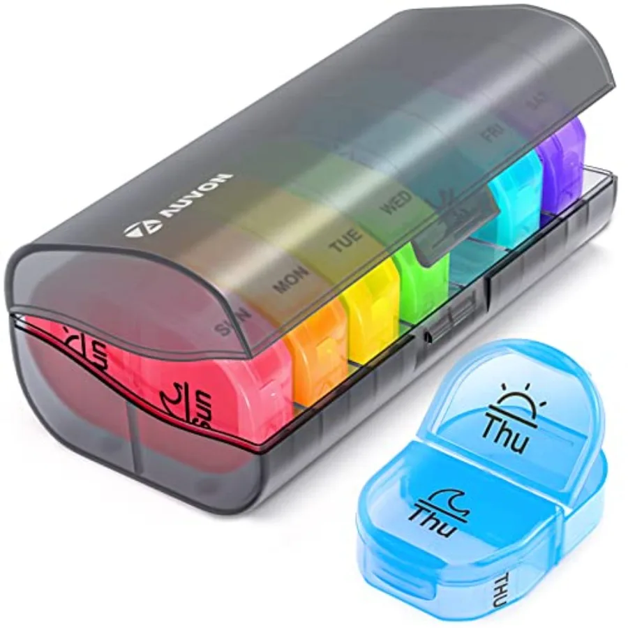 Pill 2 Times a Day, Weekly Pill Organizer AM PM wit 7 Daily ket to old tamin, Medicine, Medicat, and plement
Pill 2 Times a Day, Weekly Pill Organizer AM PM wit 7 Daily ket to old tamin, Medicine, Medicat, and plement
