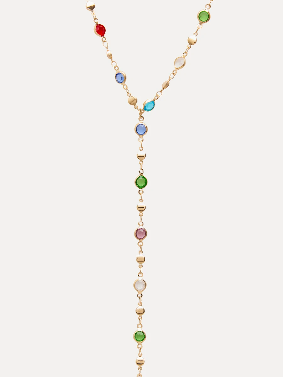 Fashion Colorful Crystal Y-Necklace With Tassel Pendant For Women
Fashion Colorful Crystal Y-Necklace With Tassel Pendant For Women