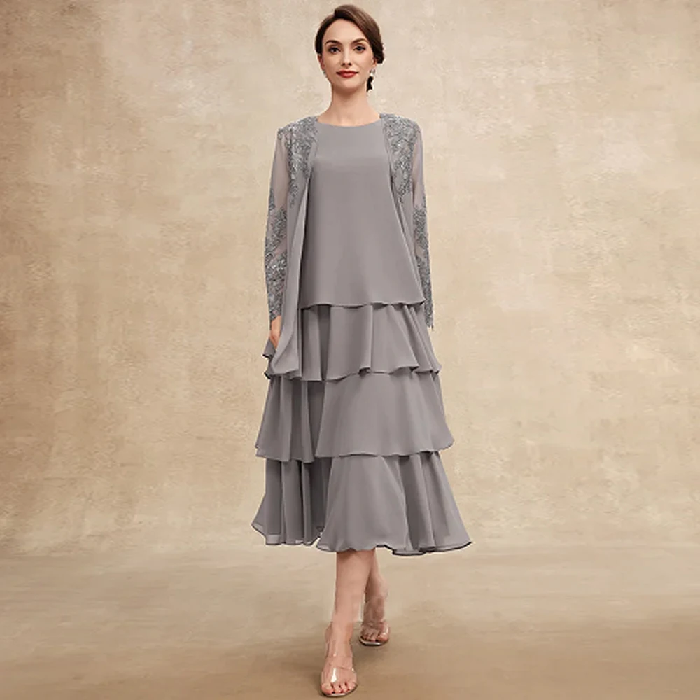 Brown Mother of Bride Dresses with Chiffon Full Sleeve Wedding Party Dresses for Women 2025 Summer New Beach Robe De Soirée
Brown Mother of Bride Dresses with Chiffon Full Sleeve Wedding Party Dresses for Women 2025 Summer New Beach Robe De Soirée