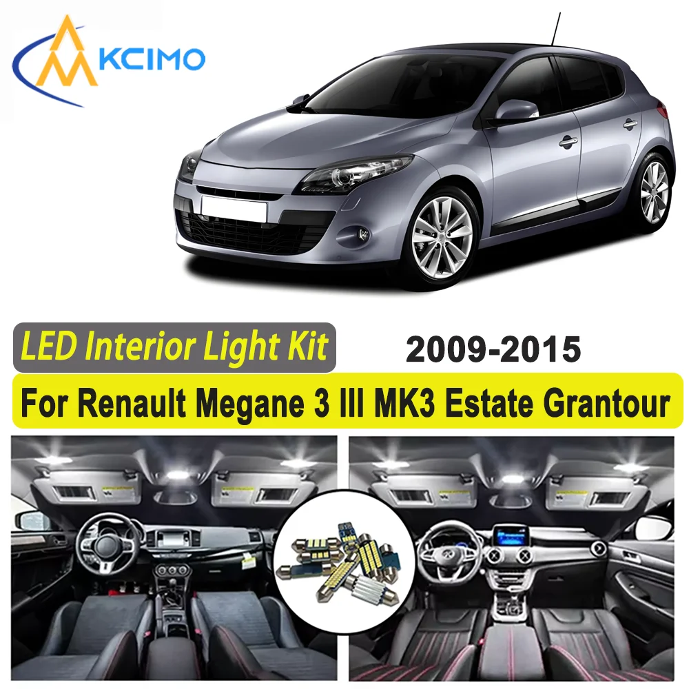 Kcimo LED For Renault Megane 3 III MK3 Estate Grantour (2009-2015) Premium Bright LED Interior Dome Map Trunk Light Kit Car Led
Kcimo LED For Renault Megane 3 III MK3 Estate Grantour (2009-2015) Premium Bright LED Interior Dome Map Trunk Light Kit Car Led