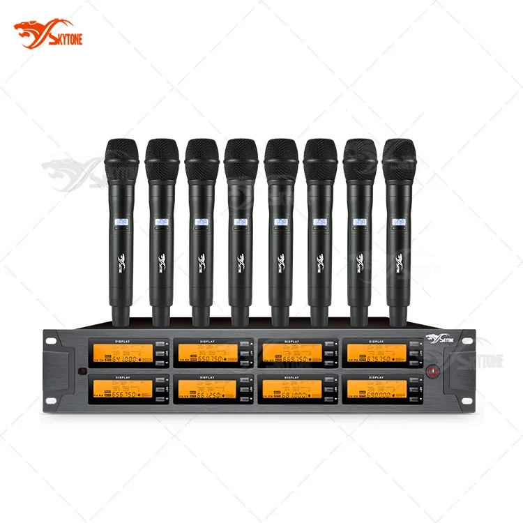 GT8008/H10 UHF 8 Channel Wireless Microphone, Handheld Cordless Microphone 
GT8008/H10 UHF 8 Channel Wireless Microphone, Handheld Cordless Microphone