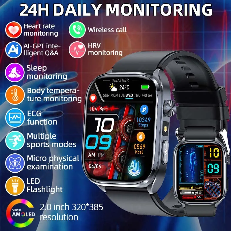 LIGE New Health Smart Watch Men ECG Clock HRV Sleep Blood Oxygen Monitor Sapphire Glass LED Flashlight BT Call Women Smartwatch
LIGE New Health Smart Watch Men ECG Clock HRV Sleep Blood Oxygen Monitor Sapphire Glass LED Flashlight BT Call Women Smartwatch