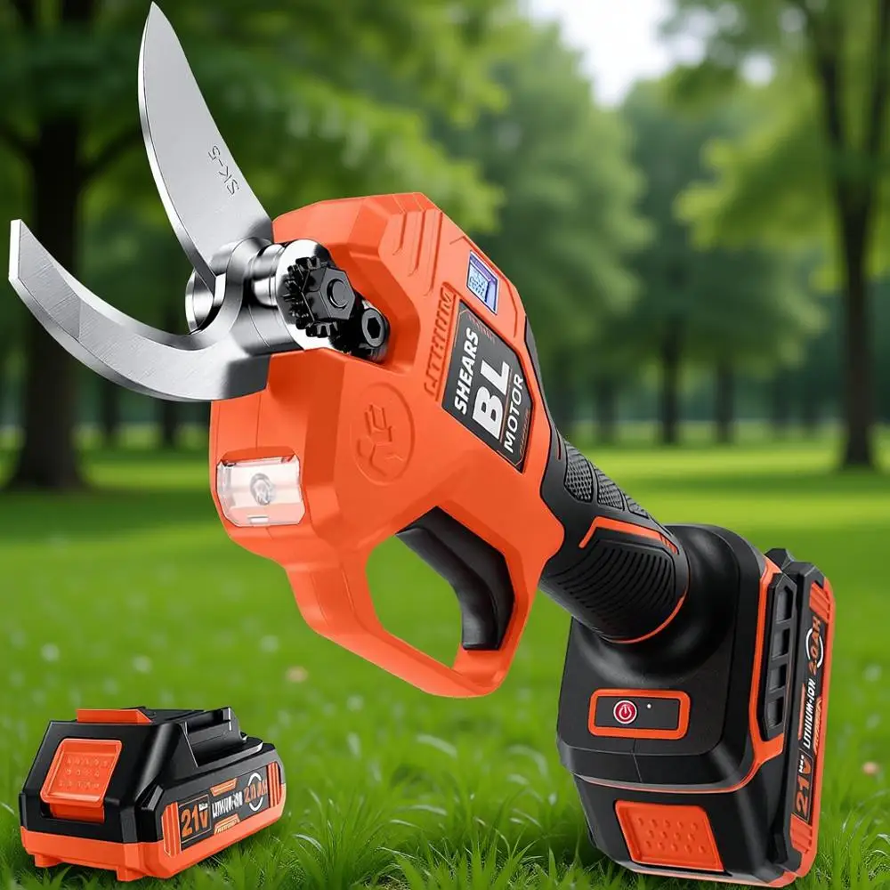 Аккумуляторные секаторы с диаметром реза 1,6 см, лезвиями SK5, бесщеточным двигателем и ЖК-дисплеем для обрезки садовых деревьев
Аккумуляторные секаторы с диаметром реза 1,6 см, лезвиями SK5, бесщеточным двигателем и ЖК-дисплеем для обрезки садовых деревьев