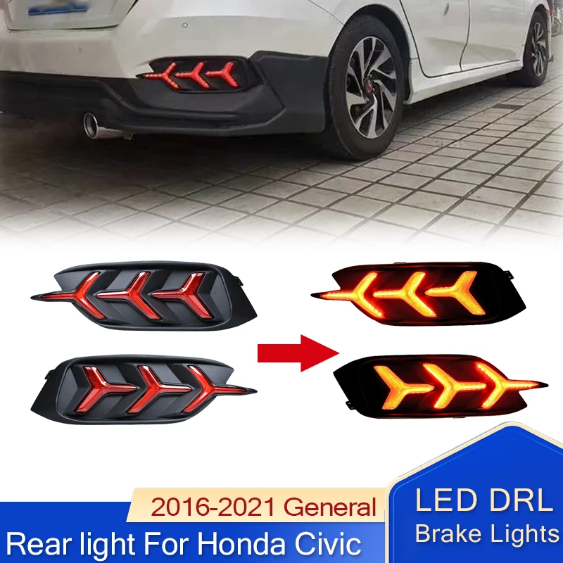2 шт., 12 В, задний фонарь для Honda Civic 2016-2021, бампер, стоп-сигналы, указатель поворота, авто задний фонарь, противотуманные фары, автомобильные аксессуары
2 шт., 12 В, задний фонарь для Honda Civic 2016-2021, бампер, стоп-сигналы, указатель поворота, авто задний фонарь, противотуманные фары, автомобильные аксессуары