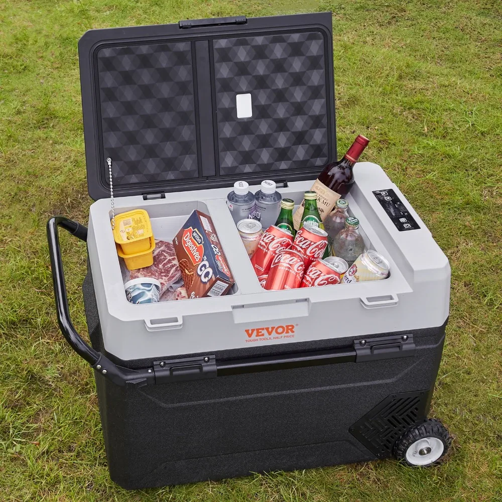 40Qt Car Refrigerator, 12v Portable Freezer with Dual Zone, 12/24V DC & 110-240V AC Electric Cooler with -4℉-50℉ Cooling Range
40Qt Car Refrigerator, 12v Portable Freezer with Dual Zone, 12/24V DC & 110-240V AC Electric Cooler with -4℉-50℉ Cooling Range