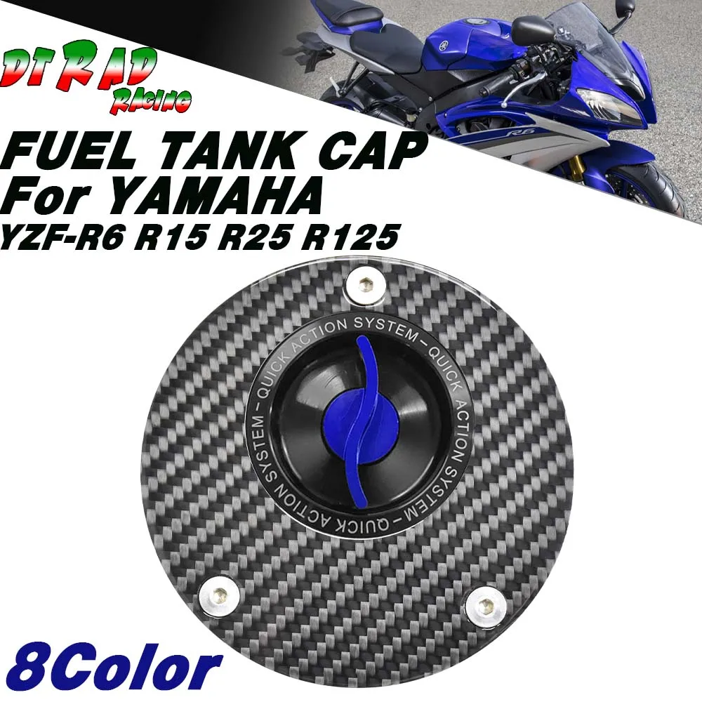 Motorcycle Quick Action Fuel Filler Cover For YAMAHA YZF-R6 1999-2025 YZF-R125 R15 R25 Carbon Fiber Gasoline Plug Oil Tank Cap
Motorcycle Quick Action Fuel Filler Cover For YAMAHA YZF-R6 1999-2025 YZF-R125 R15 R25 Carbon Fiber Gasoline Plug Oil Tank Cap