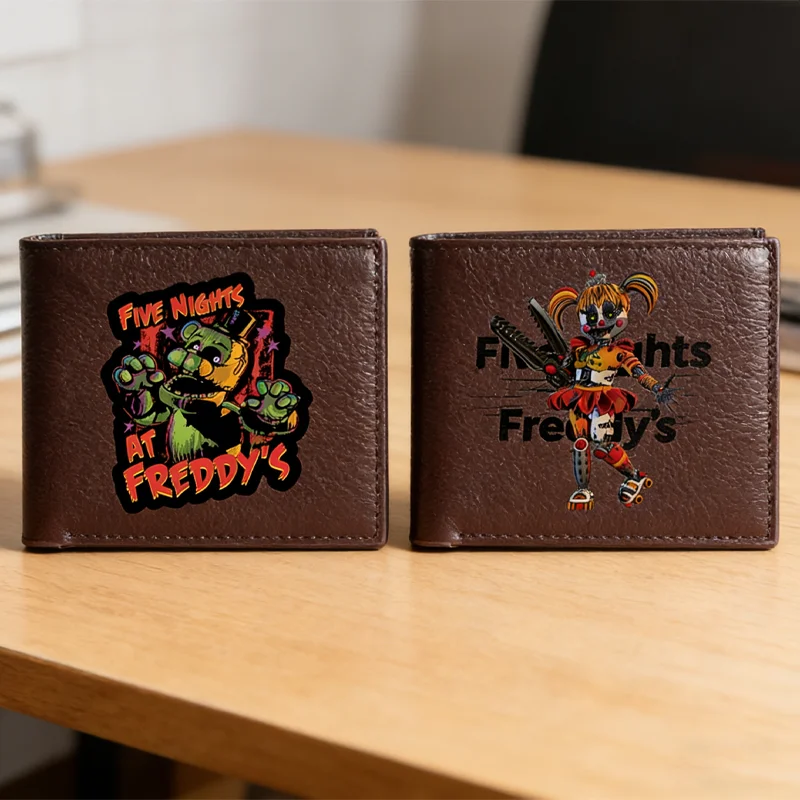 Five Nights At Freddys PU Wallet Credit ID Card 3.5x0.x4.5inch Foldable Purse Two Colors Business Wallets High Quality Money Bag
Five Nights At Freddys PU Wallet Credit ID Card 3.5x0.x4.5inch Foldable Purse Two Colors Business Wallets High Quality Money Bag