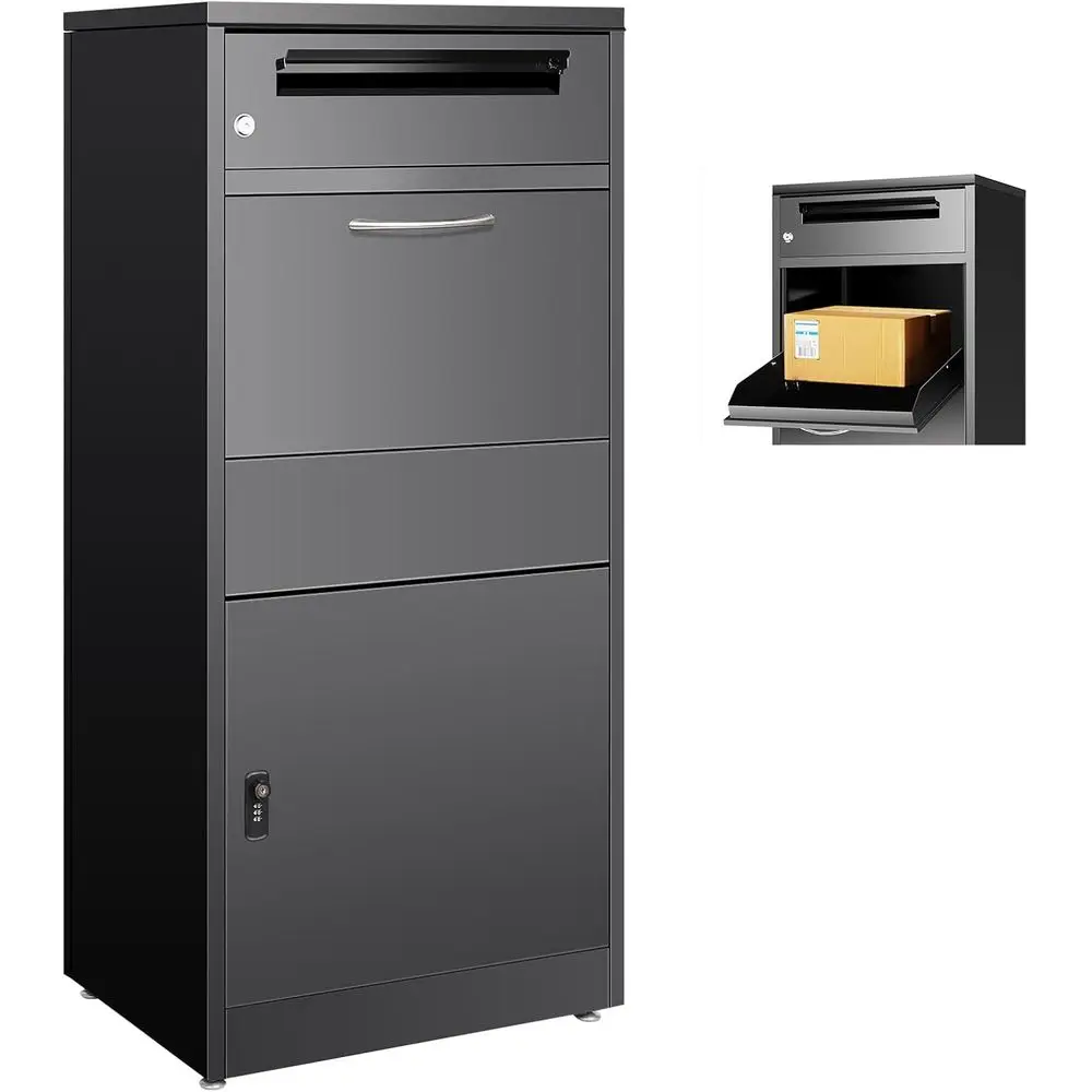 Large Outdoor Lockable Metal Parcel Box, Waterproof & Weatherproof, XL: 45 x 14.37 x 19.1
Large Outdoor Lockable Metal Parcel Box, Waterproof & Weatherproof, XL: 45 x 14.37 x 19.1