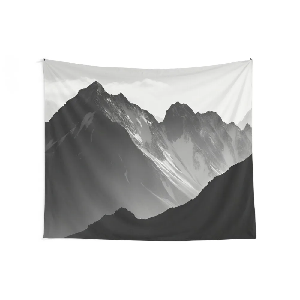 Mountain Black and White Natural Landscape Peak Contrast BW Photography Tapestry Room Decorations Tapestry
Mountain Black and White Natural Landscape Peak Contrast BW Photography Tapestry Room Decorations Tapestry