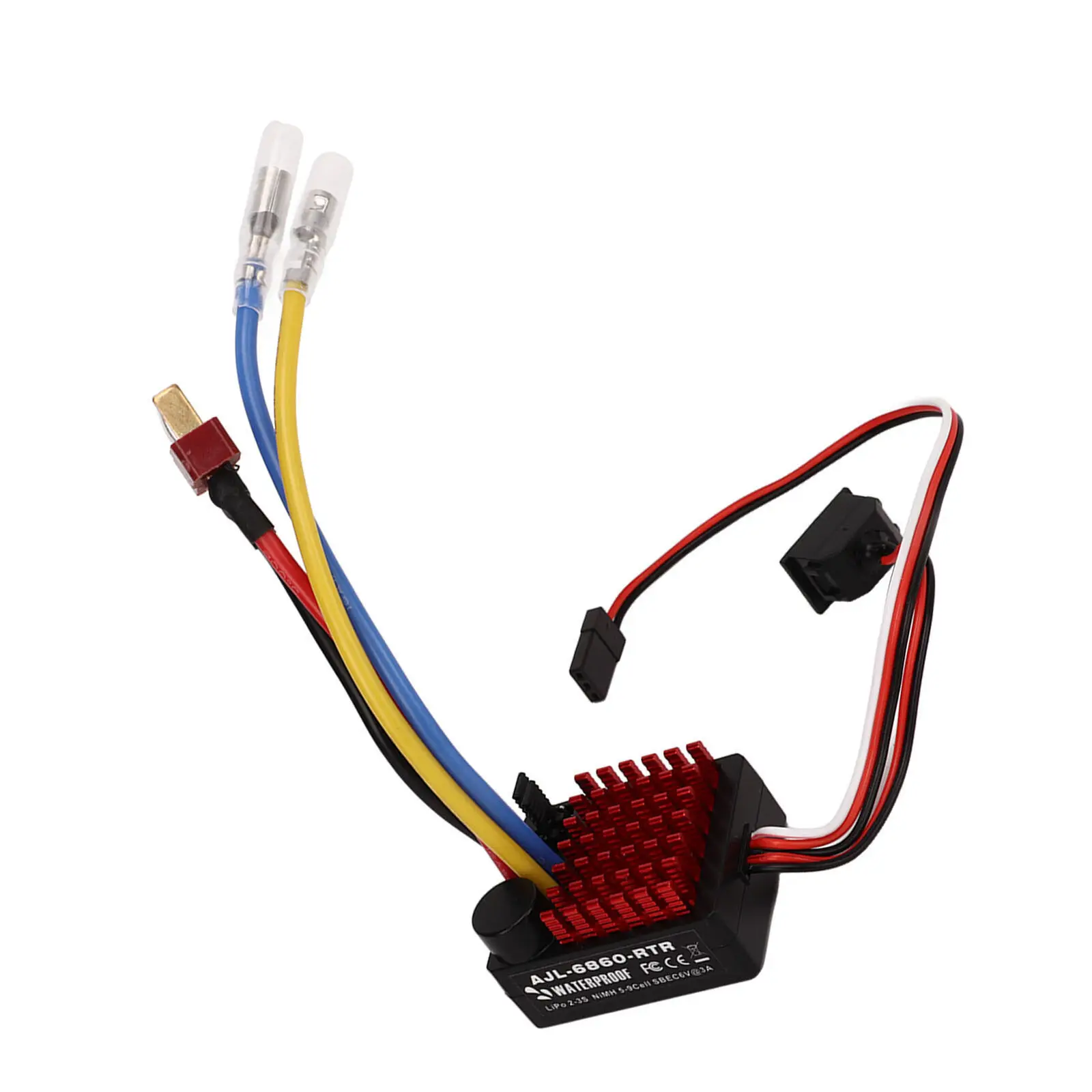 1/10 60A Brushed ESC Waterproof Electronic Speed Controller 6V/2A BEC For 1/10 RC Car Boat Support 540/550/380/370 Brushed Motor
1/10 60A Brushed ESC Waterproof Electronic Speed Controller 6V/2A BEC For 1/10 RC Car Boat Support 540/550/380/370 Brushed Motor